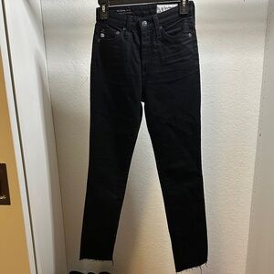 AG Black Denim Jeans Sophia Ankle High Waisted Skinny Ankle NWOT Sz 23